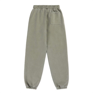 Casual Mid Jogging Men's <b>Pants</b> with Elastic Drawstring 100% Cotton Knitted Anti-Pilling <b>Wool</b> Fleece Fall Pockets OEM Service - Product Image 2