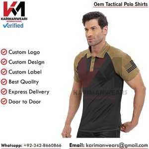 Camisetas Polo Tácticas de Marca Privada, Producción OEM con Tela Elástica y Acabado Personalizado para Importadores de Ropa - Product Image 6