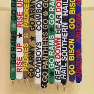 Correa de bolso con cuentas Team Spirit, Cinturones de cuentas de semillas para bolsos, Asa de repuesto para bolso cruzado/de hombro, Accesorios para bolsos, Piezas para bolsos tote - Product Image 1