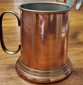 Craftsy Home Modern Luxury Handmade Decorative Copper <b>Mug</b> Antique Finish <b>Large</b> Capacity Mint Julep Cup for Home Wedding Table - Product Image 1