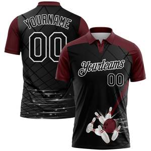 Premium <b>Bowling</b> Sports Polo Shirt Custom Artwork Manufacturer Lightweight Polyester Training Uniform Wholesale Factory Export - Product Image 1