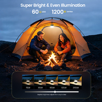 Linterna LED de Camping Recargable por USB, Resistente al Agua, 5 Niveles de Brillo, 3 Modos, Portátil, para Emergencias, Venta al Por Mayor