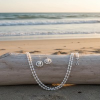 Collier classique artisanal de 47 cm en gros avec perle d'eau douce ovale, bijoux en pierres précieuses naturelles de qualité AA en provenance d'Inde