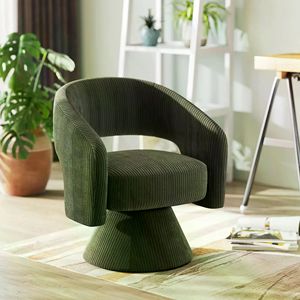Poltrona Moderna Eco-Friendly Stile Mid-Century in Velluto e Legno Massello - Product Image 1