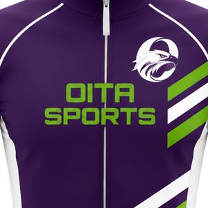 Maillot de cyclisme violet et vert pour hommes, chemise de vélo à manches courtes, vêtements de cyclisme professionnels légers et respirants, entraînement Ridi - Product Image 6