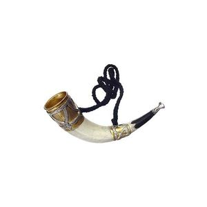 Traditional Handmade Drinking Horn Natural Buffalo Horn Cup With Stand For Beer Mead Wine Drinking - Product Image 6