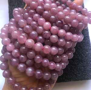 ลูกปัดโรสควอตซ์สีชมพูธรรมชาติขนาด 6 มม. สำหรับทำเครื่องประดับ DIY อุปกรณ์งานฝีมือ - Product Image 1