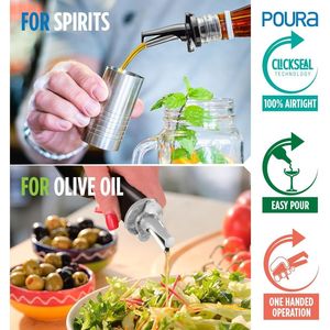 Beccucci Versatori Igienici Senza BPA Lavabili in Lavastoviglie - In-1 per Bottiglie di Liquore con Protezione Integrata Contro le Mosche della Frutta - Accessori per Bevande - Product Image 2