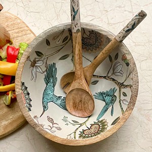 Hot Selling Modern <b>Disposable</b> Mango Wood Acacia Wood Handcrafted Salad Serving Bowls Party <b>Tableware</b> Uttar Pradesh Factory - Product Image 2