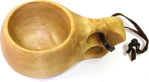 Natural Wooden Kuksa <b>Cup</b> Affordable Handmade Mug for Coffee Tea <b>Camping</b> Travel and Outdoor Use - Product Image 5