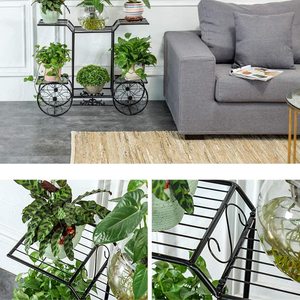 Decorative Metal <b>Corner</b> <b>Plant</b> Stand Tall Tiered Indoor <b>Plant</b> Shelf for Stylish Home Display - Product Image 2