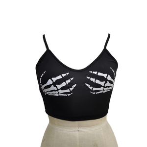 Top Deportivo Corto para Mujer al por Mayor, OEM, de Algodón Ligero, sin Espalda, Transpirable, Ecológico, con Logotipo Personalizado, de Alta Calidad - Product Image 1