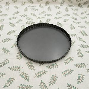 Moule à tarte rond de 28 cm avec fond amovible, accessoire de cuisson en acier au carbone - Product Image 5