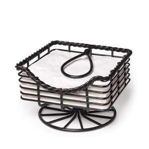 <b>Grid</b> Design Iron <b>Metal</b> Silver Napkin Basket With Floral Carving Adding Beauty To Dining Spaces And Interior Home Decor - Product Image 3
