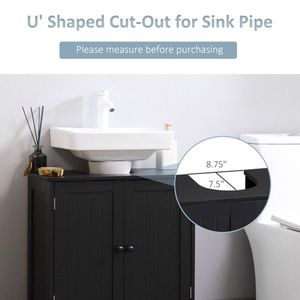 Specchio Intelligente per Bagno con 2 Ante e Ripiano, Impermeabile in PVC e Acciaio, Struttura in Legno Massello Nero come Mobile - Product Image 3