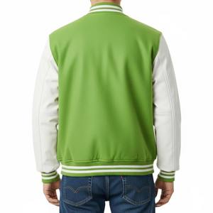 Veste Bomber de Haute Qualité OEM avec Broderie et Patchs, Boutonnée, Épaisse, Oversize, Style Urbain, Veste de Sport, Veste de Baseball - Product Image 6