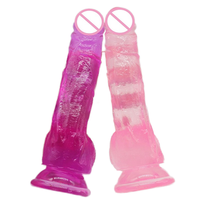 ดิลโด้แก้วอวัยวะเพศชายเทียมเซ็กซ์ทอยแรงดูดสูง - Product Image 1