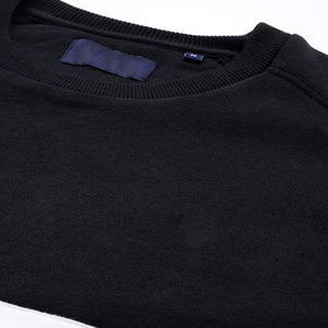 <b>Men</b> Knitted Crew Neck Pullover Zipper <b>Sweatshirt</b> Black <b>Red</b> White Regular Fit Casual Winter Digital Printing - Product Image 5