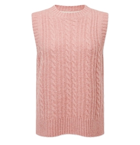 Gilet sans manches en tricot pour femme, col rond, couleur unie, style décontracté, en tissu peigné, respirant - Product Image 2