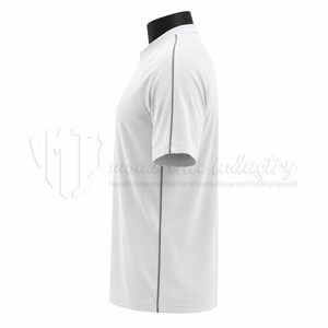 เสื้อฟุตบอลแขนสั้นสีขาวสำหรับผู้ชาย โพลีเอสเตอร์ 100% ระบายเหงื่อได้ดี แห้งเร็ว ทรงสปอร์ต คอกลม แบบสวม - Product Image 5