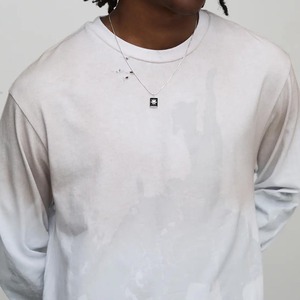 Vale High Quality Acid Wash Distressed Ripped Rhinestone Men's T-<b>Shirt</b>, <b>Y2K</b> Designer Summer Oversized High Street Short Sleeve - Product Image 3