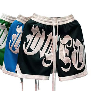 Shorts de basket-ball en mesh pour hommes, personnalisés avec impression sérigraphique OEM, séchage rapide, polyester écologique - Product Image 6