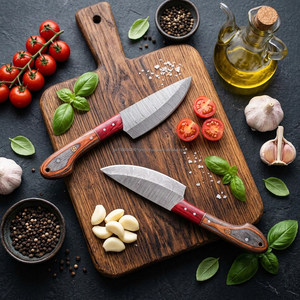 Hand Forged Damascus Steel Full Tang Excellent Quality Razor <b>Sharp</b> BBQ Steak <b>Knives</b> Set OEM Customizable Wholesale Best Price - Product Image 5