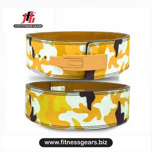 JUST FITNESS GEARS JFG-LLB-2154 Verstellbarer 4 Zoll breiter Gewichthebergürtel aus Rindsleder für den Fitnessbereich, universelle Passform für 1-15 Pfund Belastung - Product Image 2