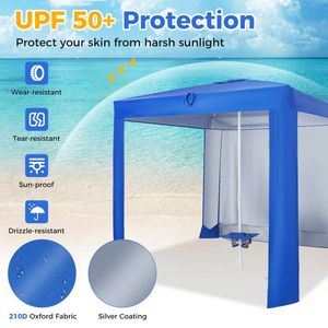 Detachable Sidewall Beach <b>Canopy</b> <b>Tent</b> with Folding Table Convenient BC <b>Tent</b> for Outdoor Activities - Product Image 6