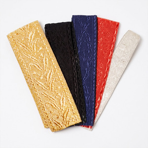 Cinta de malla jacquard ecológica OEM con hilo de oro, encaje decorativo y adornos de cinta metálica personalizados - Product Image 1