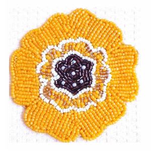 Posavasos de Cuentas de Vidrio con Diseño Floral, Elegante y Decorativo para Té y Café, para Mesas de Comedor, Decoración del Hogar y Regalos - Product Image 5