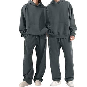 Pantalones deportivos de pierna ancha para mujer, pantalones deportivos de forro polar súper suave con bolsillos, joggers holgados de cintura alta con cordón y ajuste relajado - Product Image 4