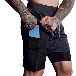 Pantalones cortos deportivos para hombre, con logotipo personalizado, para entrenamiento, culturismo y gimnasio - Product Image 1