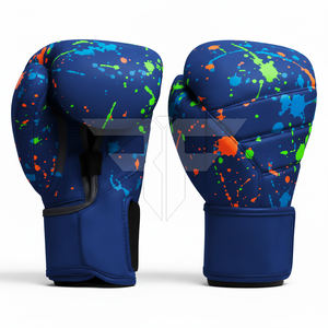 Gants de boxe en cuir respirant de qualité supérieure, anti-humidité, avec fermeture auto-agrippante pour protection, confort et entraînement - Product Image 4