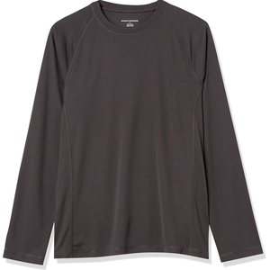 Camiseta Deportiva Unisex For Essentials de Secado Rápido y Transpirable de 180g, Manga Larga, Color Gris Oscuro - Product Image 1