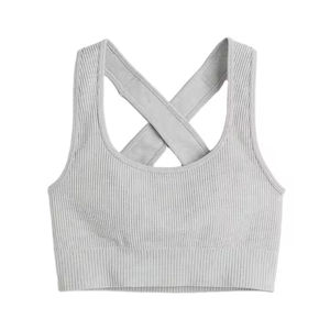 New <b>Tank</b> <b>Top</b> Sorts <b>Bra</b> Seamless Ribbed Fabric Women's Breathable Yoga Sports <b>Bra</b> Activewear Gym Fitness Workout Wear <b>Bras</b> Ladies - Product Image 1