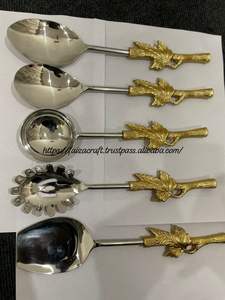 Cuillère en laiton de designer haut de gamme, accessoires de cuisine, ensemble de couverts de luxe en laiton, fourchette, produit en promotion, fabriqué en Inde - Product Image 6