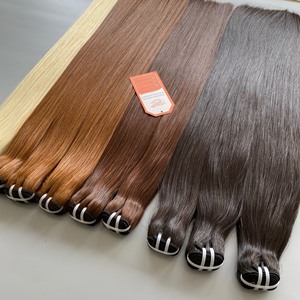 2024 Paquetes de larga duración de color marrón claro de trama de cabello Remy vietnamita crudo de alta calidad de proveedor de confianza - Product Image 2