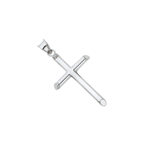 Colgante de Cruz Latina Chapado en Plata Elegante Unisex, Joyería de Moda Elegante, Marca de Metal para Mujeres Cristianas Certificadas de Terceros, de Marca de Fábrica, para el 2 - Product Image 2