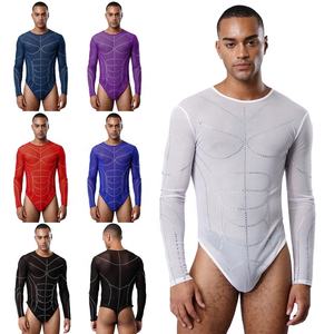 Ropa de baile latino para hombre, leotardo, mono para fiestas temáticas, actuaciones en escenario, competición de baile estándar - Product Image 2