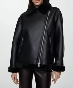 2026 New Women's High Quality Genuine Sheep Leather Windproof Coat Genuine Sheepskin Jacket Moto & Biker Style - Product Image 1