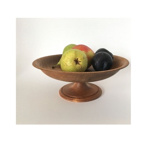 Plateau en bois fait main, bol surélevé artistique pour fruits, noix, bonbons, collations et décoration de centre de table - Product Image 6