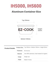 Conteneur en aluminium pour cuisinière à ramen (600 pièces), plateau de service, stockage alimentaire, plats à emporter, multi-usages, cuisine maison, empilable, kit de nouilles, efficace
