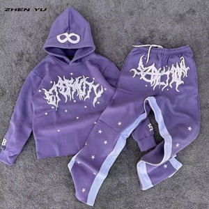 Wholesale Custom Sports Tracksuit Manufacturer OEM ODM Mens Womens Training Jogging Athletic Sportswear Clothing Set - Product Image 3