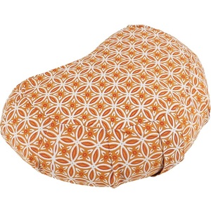 Bulk Comfortable Crescent Shape Meditation Cushion Organic Cotton Cover Buckwheat Hull Filling Yoga <b>Pillow</b> for <b>Posture</b> Support - Product Image 3