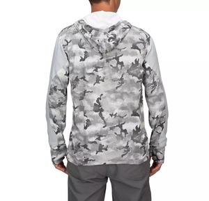 Breathable <b>Sun</b> Protection Fishing <b>Shirt</b> Custom Logo UPF 50+ Long Sleeve Hooded Performance Fishing <b>Shirt</b> Clothing Wear - Product Image 5