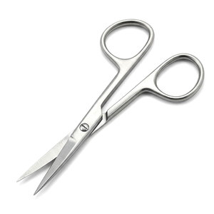 Professional Cuticle Nail <b>Scissors</b> Straight Small Mustache <b>Beard</b> Nail Art Trimmer Precision Stainless Steel Manicure Pedicure - Product Image 1