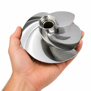 Nouvelle hélice marine à quatre pales en acier inoxydable poli, pièce de rechange pour moteurs de bateaux, pas 10/18, 155,5 3D TECHNO - Product Image 2