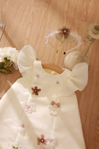 VESTIDO PLISADO HALTER Ajustado para NIÑAS, Ecológico, ODM, Muchas Opciones de Color, de 1 a 12 Años - Product Image 3