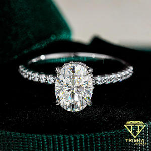 Round Cut Moissanite Engagement <b>Ring</b> <b>925</b> Sterling <b>Silver</b> Classic Bridal Jewelry Sparkling Center Stone Wedding <b>Ring</b> For Women - Product Image 5